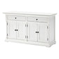 Modern Farm White Two Door Buffet Server By Homeroots | Sideboards | Modishstore - 2