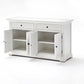 Modern Farm White Two Door Buffet Server By Homeroots | Sideboards | Modishstore - 4