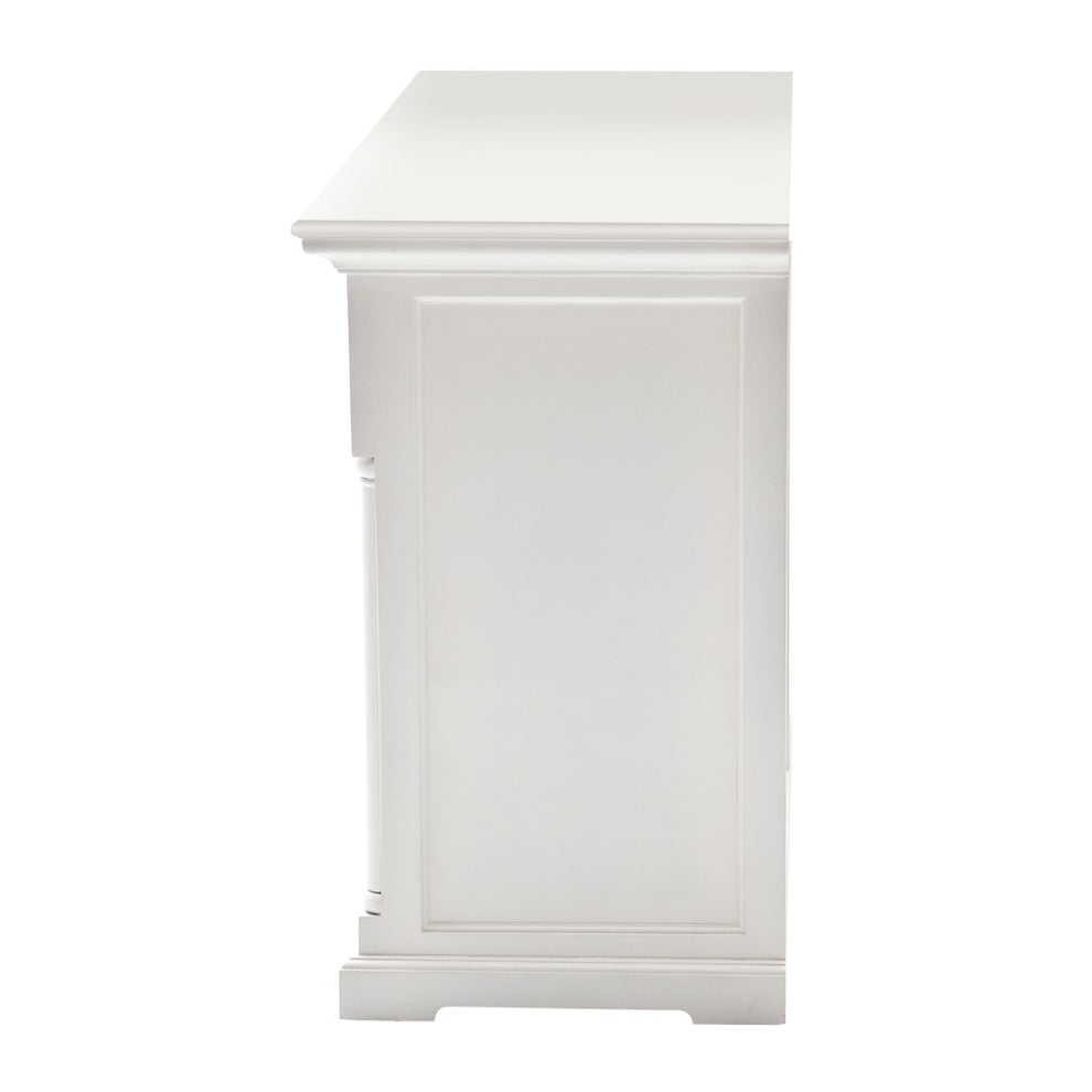 Modern Farm White Two Door Buffet Server By Homeroots | Sideboards | Modishstore - 6