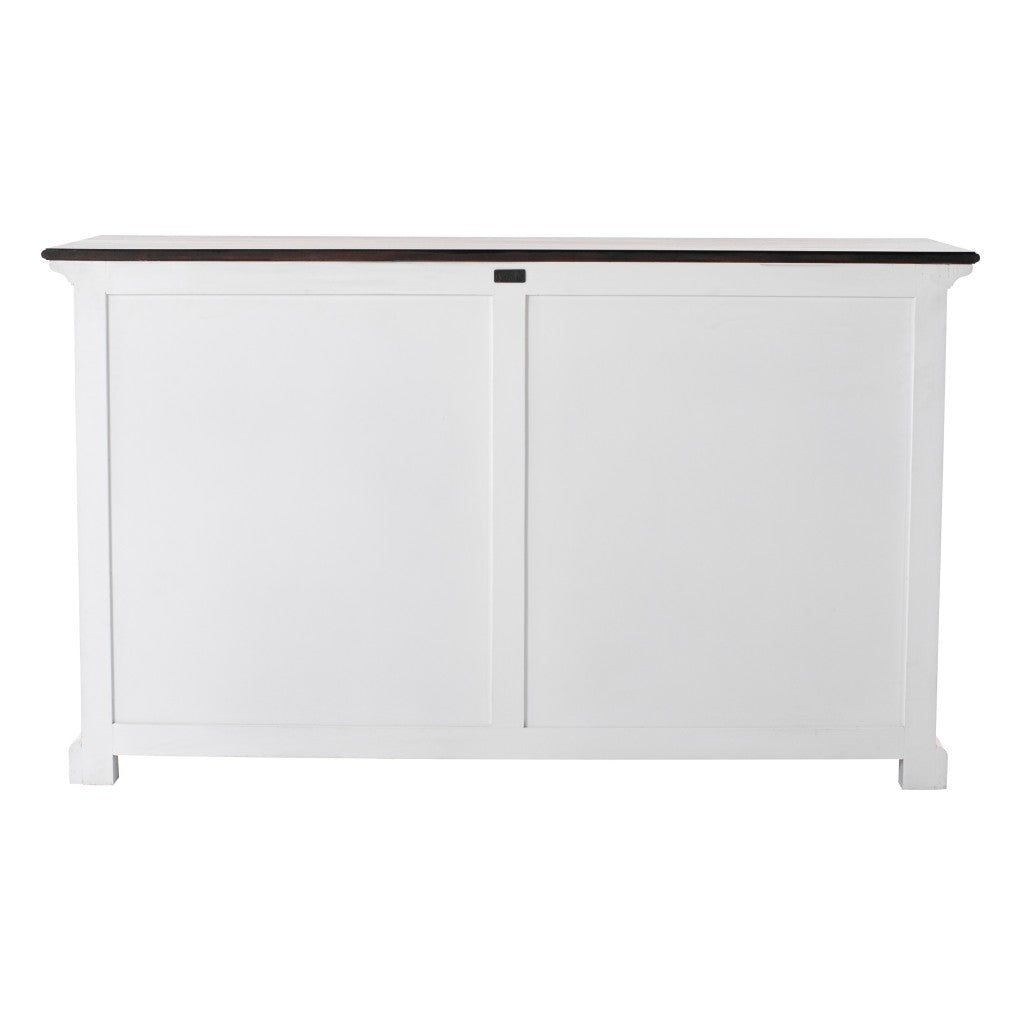Modern Farm Brown And White Two Door Buffet Server By Homeroots | Sideboards | Modishstore - 4