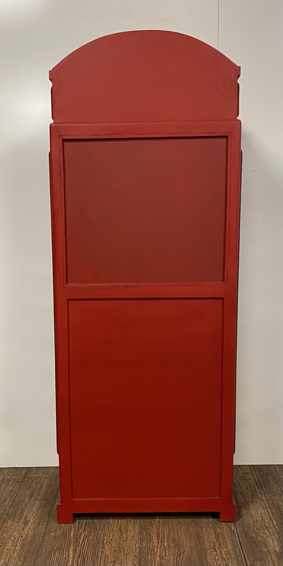 Vintage Red Wooden Phone Booth Bar Cabinet By Homeroots | Cabinets | Modishstore - 2
