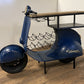 Vintage Blue Scooter Bar Cart By Homeroots | Bar Carts | Modishstore - 2