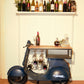Vintage Blue Scooter Bar Cart By Homeroots | Bar Carts | Modishstore - 5