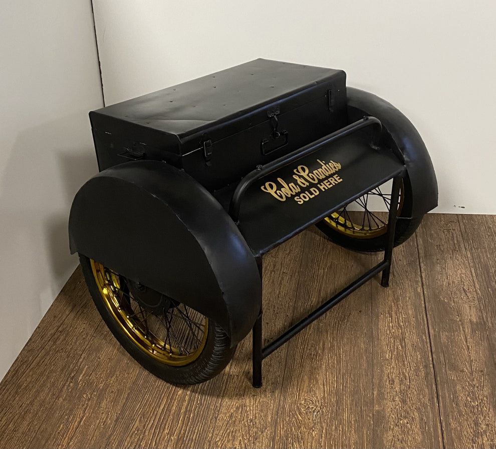 Black Old Time Delivery Box Table With Storage By Homeroots | Drawers | Modishstore - 3