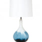 Set of 2 Ombre Blue and White Glass Table Lamps By Homeroots | Table Lamps | Modishstore