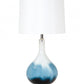 Set of 2 Ombre Blue and White Glass Table Lamps By Homeroots | Table Lamps | Modishstore