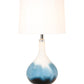 Set of 2 Ombre Blue and White Glass Table Lamps By Homeroots | Table Lamps | Modishstore - 2
