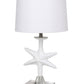 Set of 2 White Coastal Starfsh Table Lamps By Homeroots | Table Lamps | Modishstore