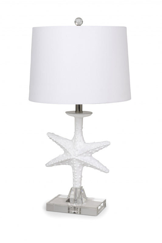 Set of 2 White Coastal Starfsh Table Lamps By Homeroots | Table Lamps | Modishstore