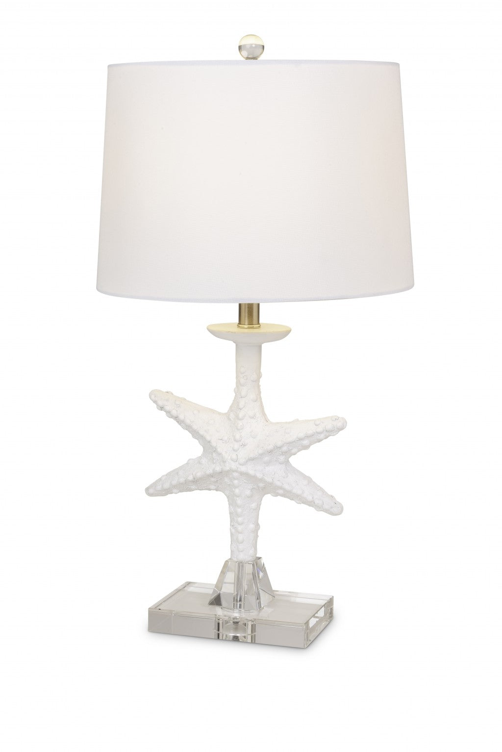 Set of 2 White Coastal Starfsh Table Lamps By Homeroots | Table Lamps | Modishstore - 2