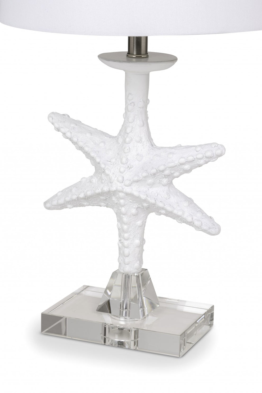 Set of 2 White Coastal Starfsh Table Lamps By Homeroots | Table Lamps | Modishstore - 3