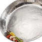 Round Silver Hammered Tray By Homeroots | Trays | Modishstore - 5
