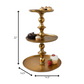 Gold Decorative Three Tier Stand By Homeroots | Decorative Trays & Dishes | Modishstore - 7