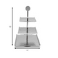 Hammered Square Shaped Three Tier Stand By Homeroots | Trays & Pedestals | Modishstore - 3