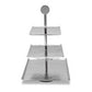 Hammered Square Shaped Three Tier Stand By Homeroots | Trays & Pedestals | Modishstore - 4
