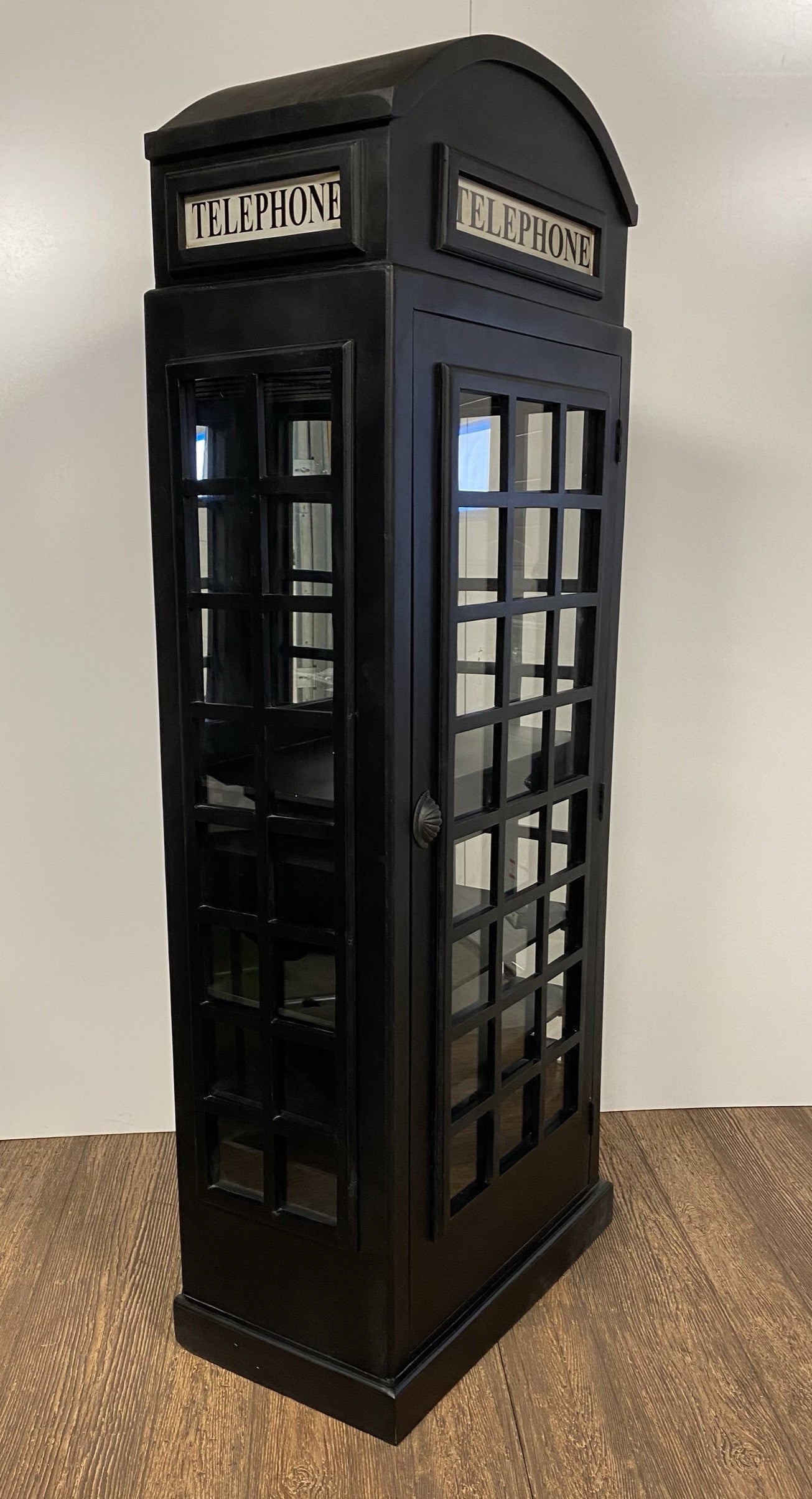 Vintage Black Wooden Phone Booth Bar By Homeroots Modish Store