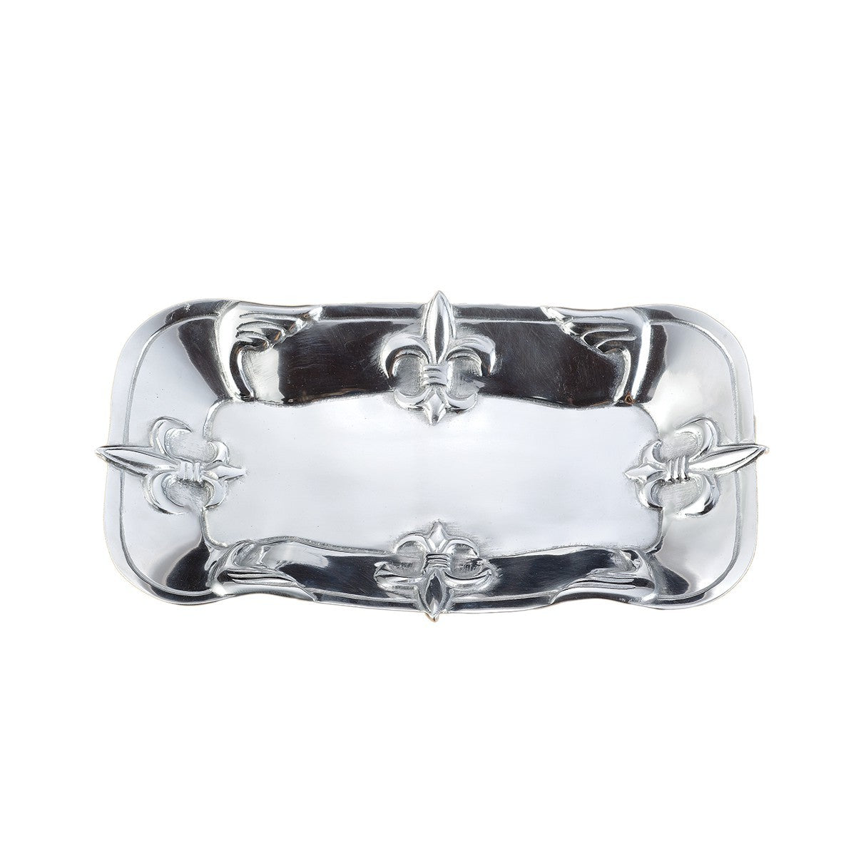 Fleur De Lis Traditional Serving Tray By Homeroots | Trays | Modishstore - 3