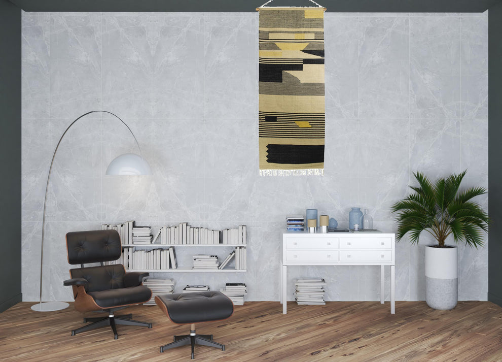 Black and Beige Angular Patterns Wall Hanging By Homeroots | Wall Decor | Modishstore - 2