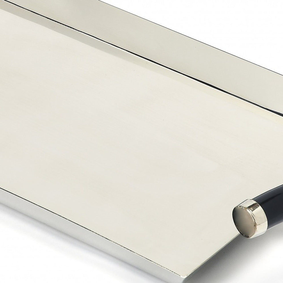Rectangular Stainless Steel Serving Tray By Homeroots | Trays | Modishstore - 3