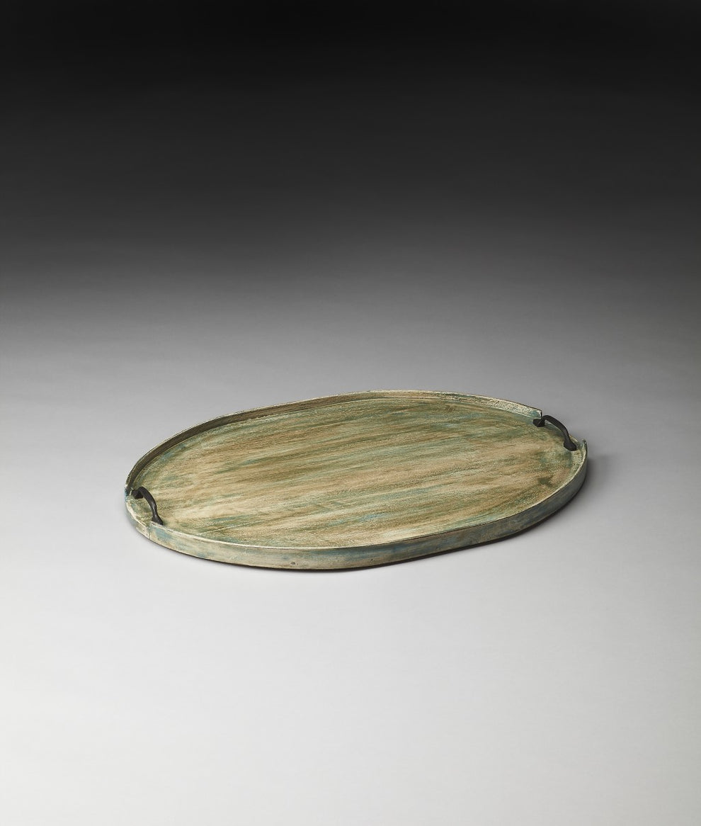 Distressed Wood Serving Tray By Homeroots | Trays | Modishstore - 2