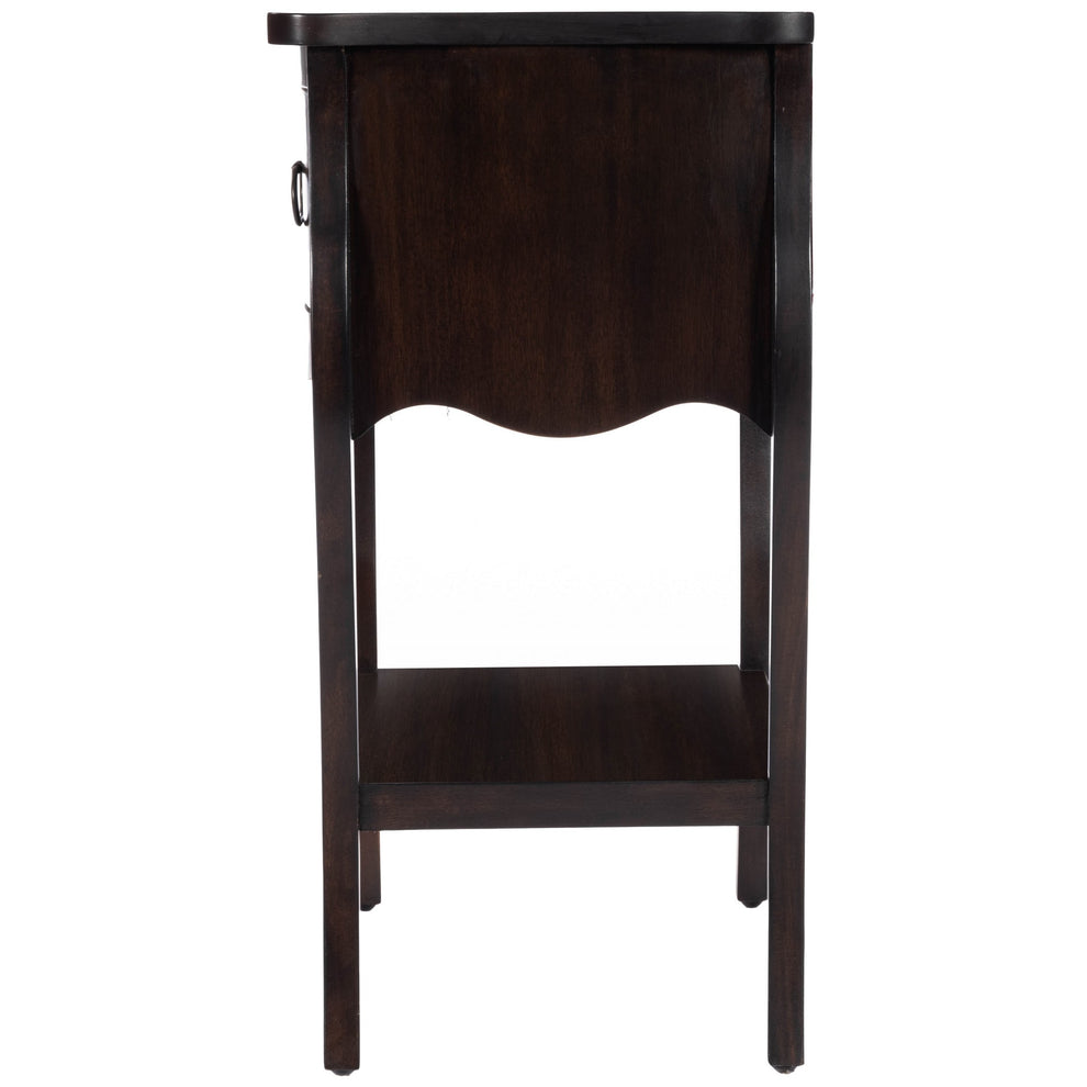 Dark Brown Chocolate Single Drawer Night Stand By Homeroots | Nightstands | Modishstore - 5