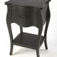 Black Single Drawer Nightstand By Homeroots | Nightstands | Modishstore