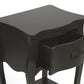 Black Single Drawer Nightstand By Homeroots | Nightstands | Modishstore - 6