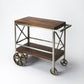 Vintage Style Rolling Server Bar Cart By Homeroots | Bar Carts | Modishstore - 2
