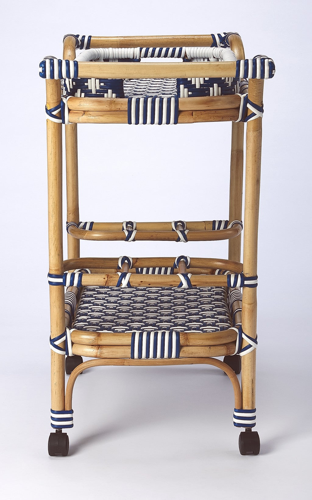 HomeRoots Rattan Bar Cart - Thumbnail 4