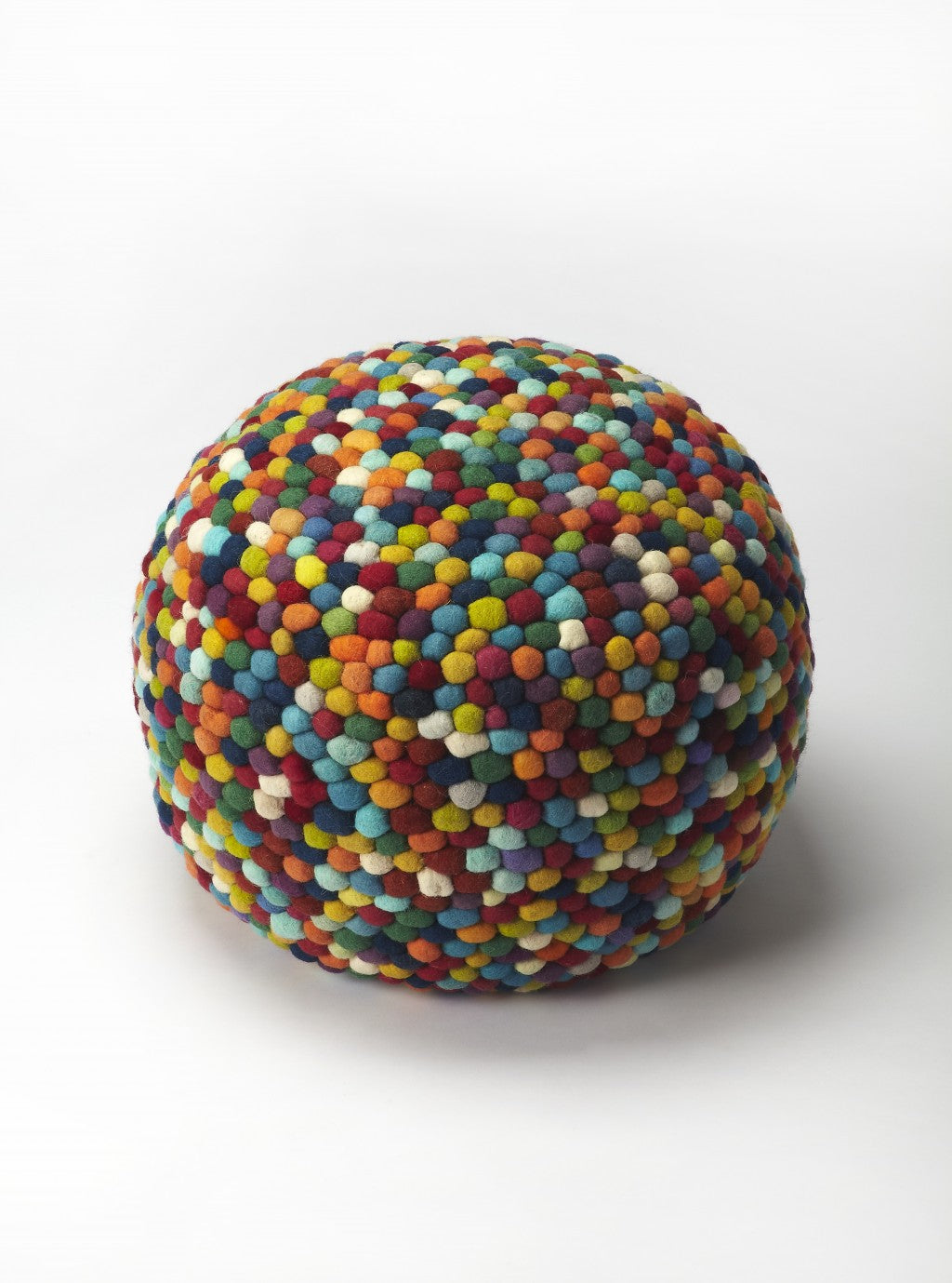 Rainbow Sprinkles Pouf Ottoman By Homeroots | Ottomans | Modishstore