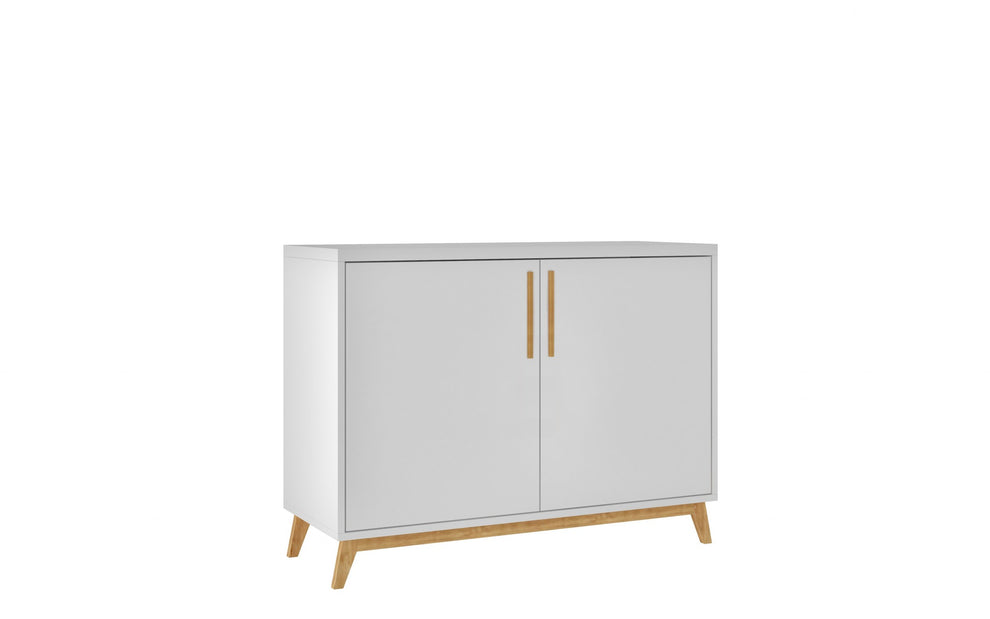 Modern Black And Natural Two Door Buffet By Homeroots | Sideboards | Modishstore - 11