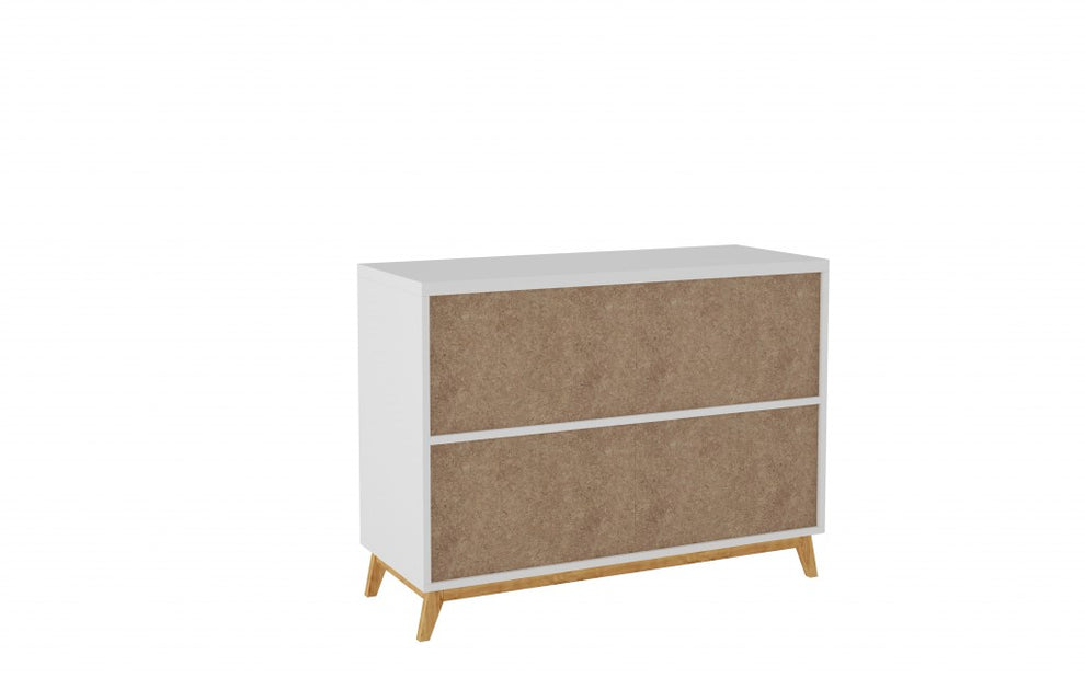Modern Black And Natural Two Door Buffet By Homeroots | Sideboards | Modishstore - 12