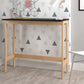 Modern Natural and Black Narrow Table Desk By Homeroots | Desks | Modishstore