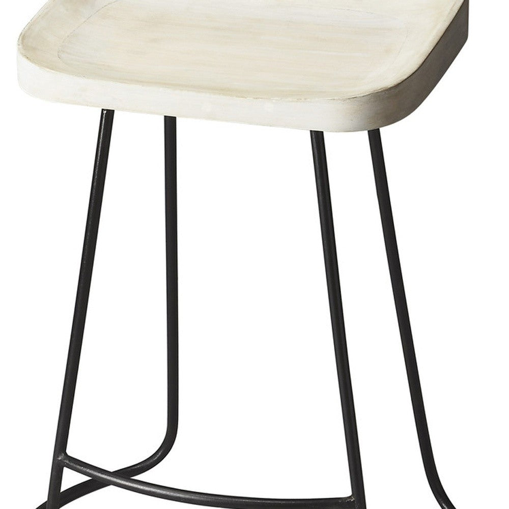 Backless Wood Counter Stool By Homeroots | Counter Stools | Modishstore - 4