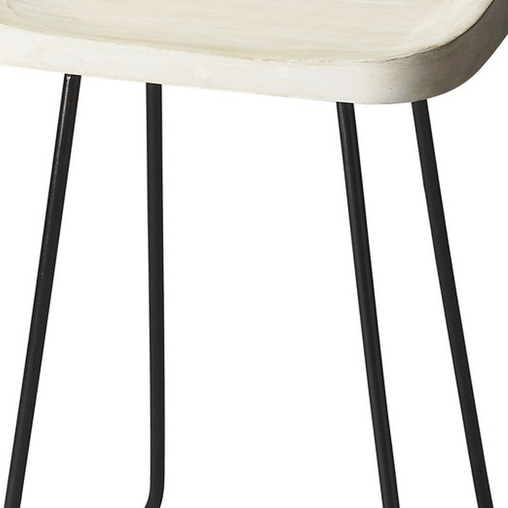 Backless Wood Counter Stool By Homeroots | Counter Stools | Modishstore - 5