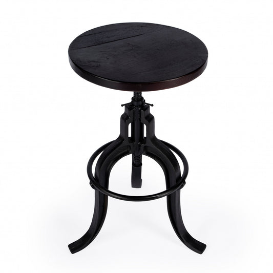 Iron Revolving Bar Stool By Homeroots | Bar Stools | Modishstore