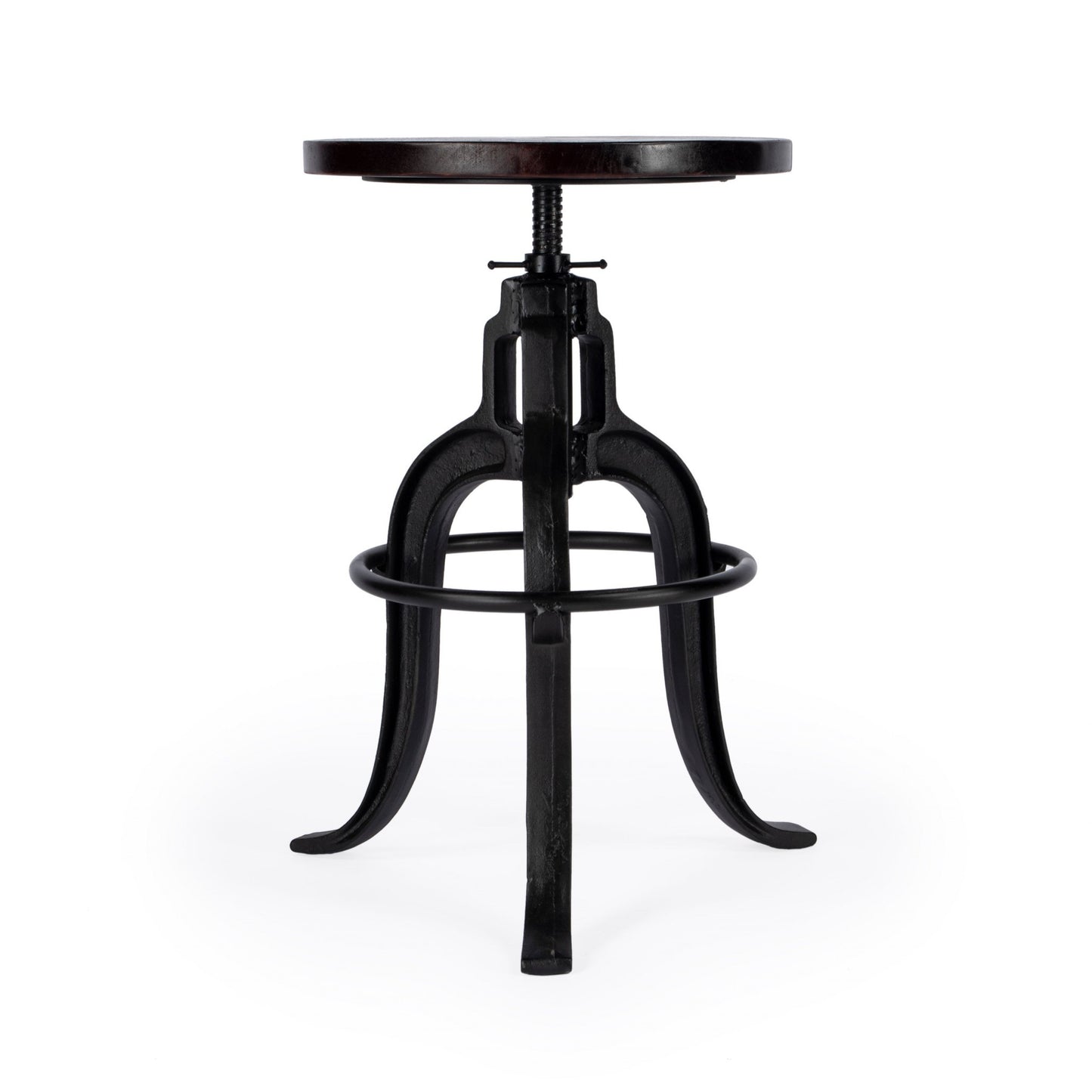 Iron Revolving Bar Stool By Homeroots | Bar Stools | Modishstore - 2