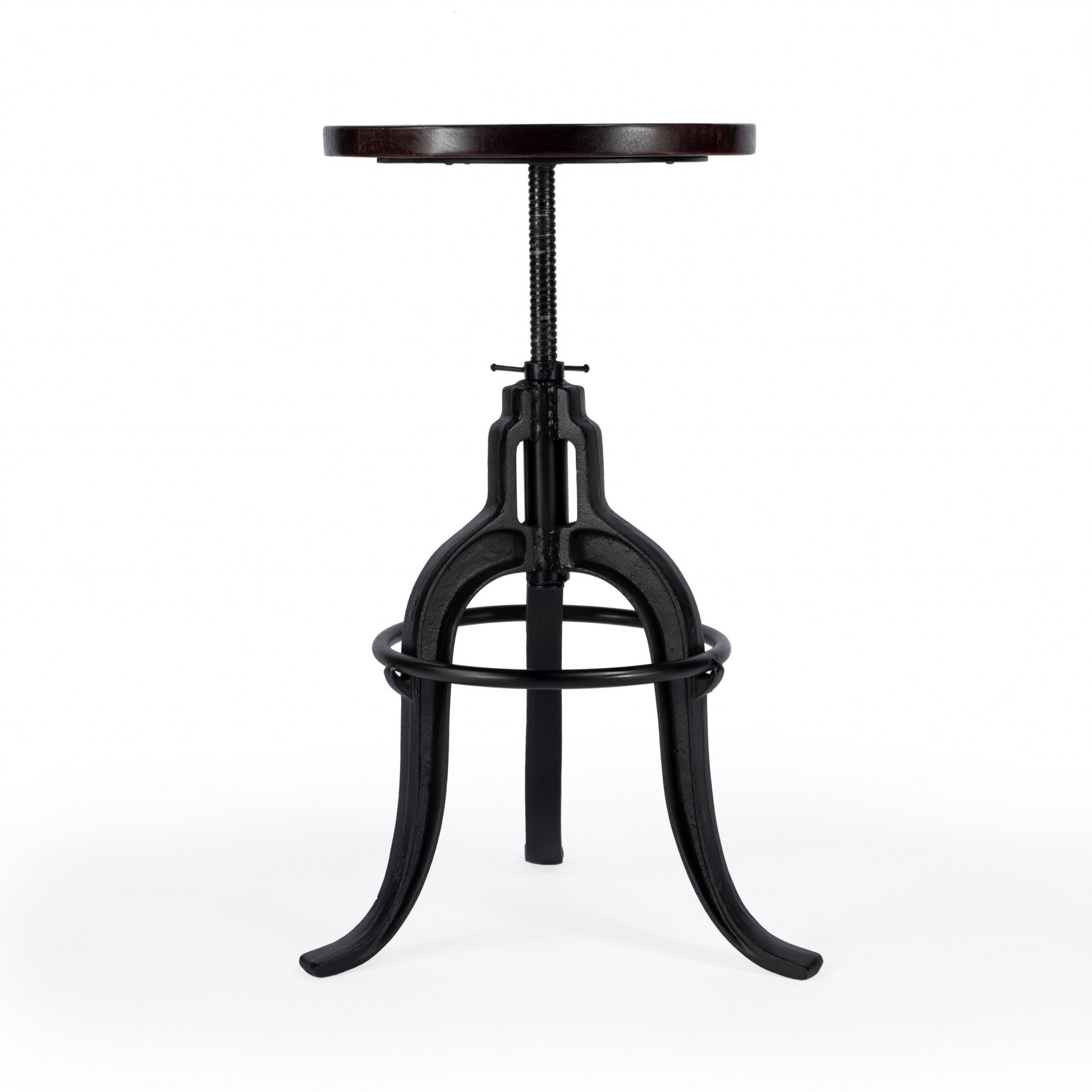Iron Revolving Bar Stool By Homeroots | Bar Stools | Modishstore - 3