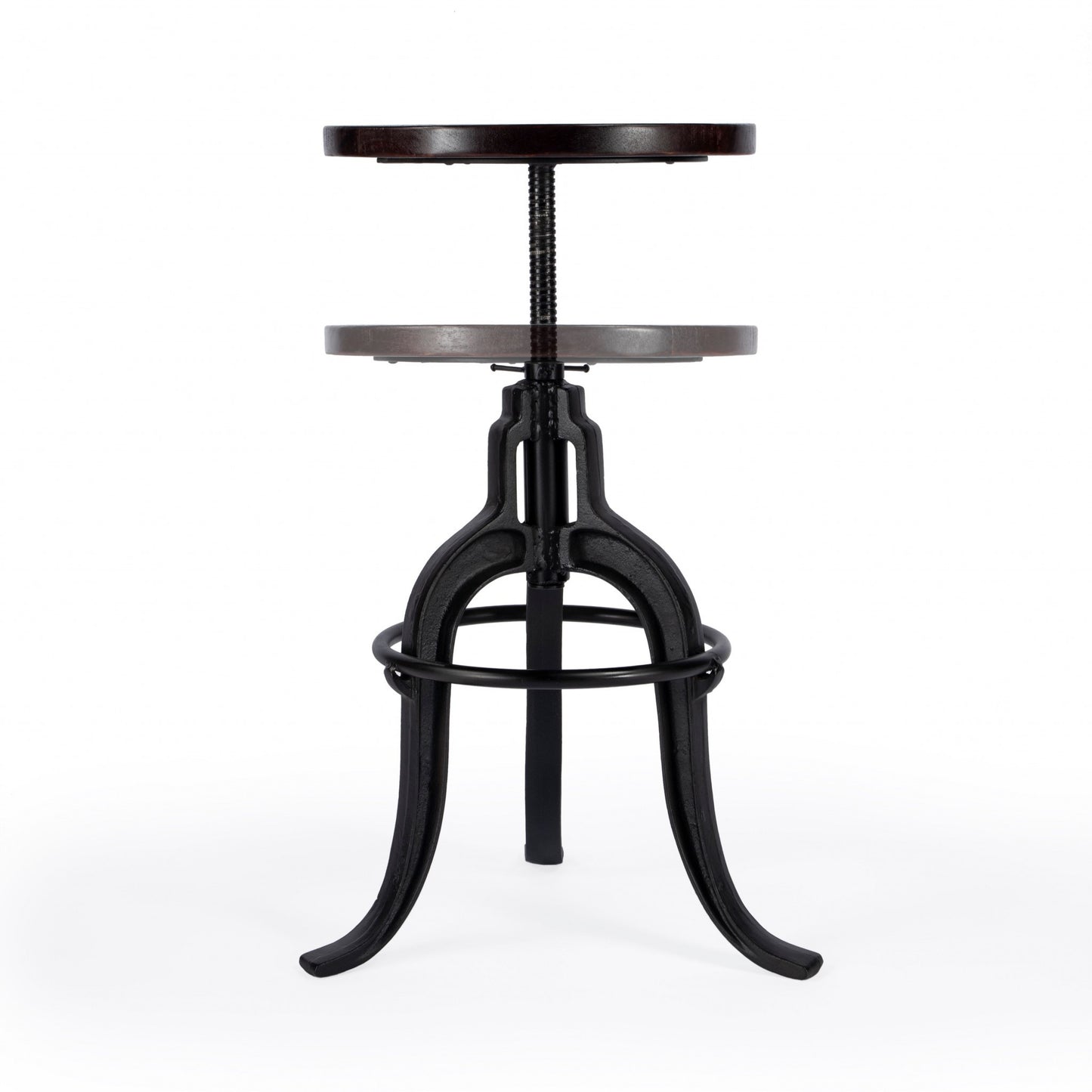 Iron Revolving Bar Stool By Homeroots | Bar Stools | Modishstore - 4