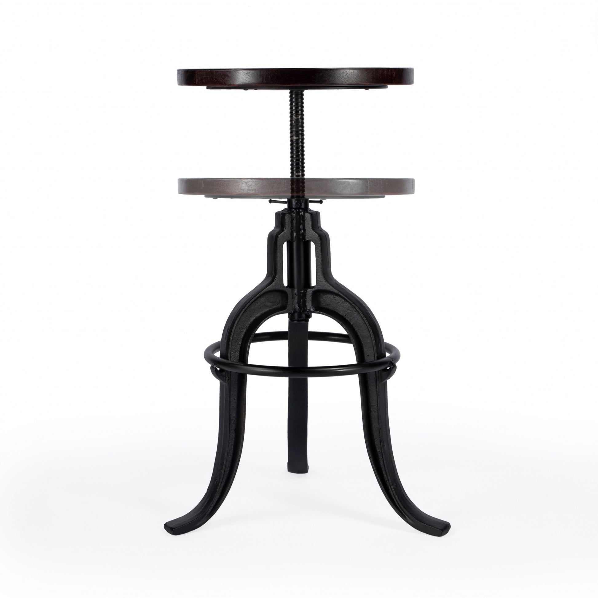 Iron Revolving Bar Stool By Homeroots | Bar Stools | Modishstore - 4