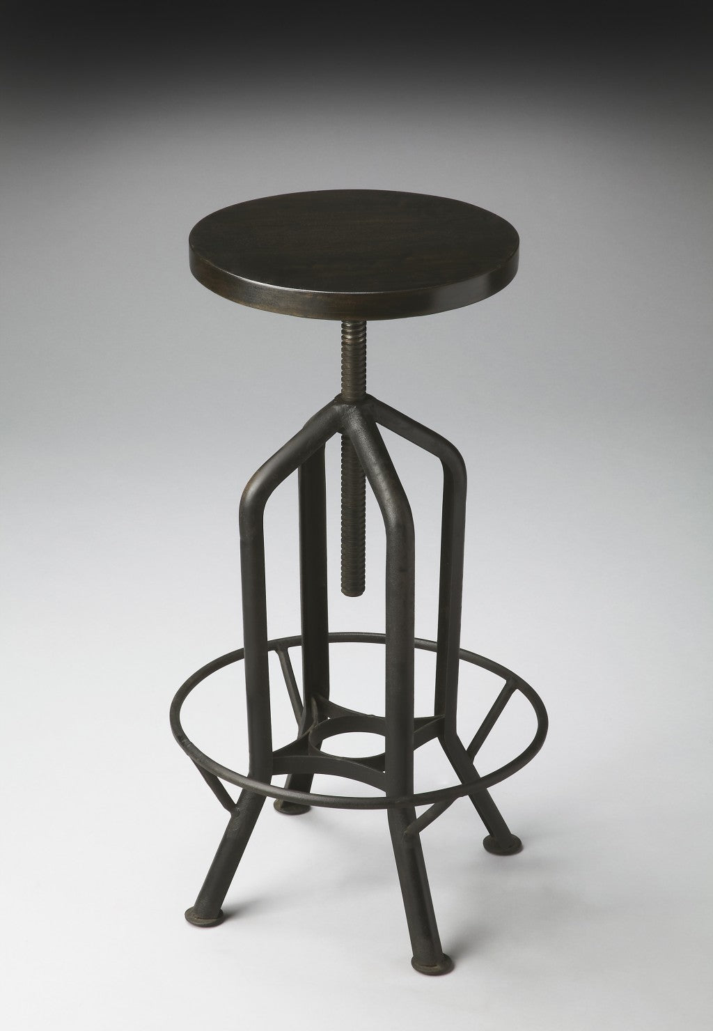 Metalworks Revolving Bar Stool By Homeroots | Bar Stools | Modishstore - 2