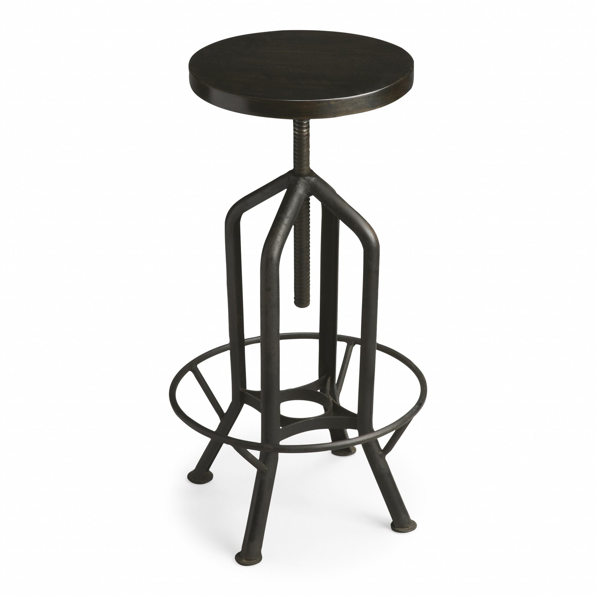 Metalworks Revolving Bar Stool By Homeroots | Bar Stools | Modishstore - 3