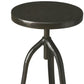 Black Iron Revolving Round Stool By Homeroots | Stools | Modishstore - 4