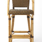 Brown And Beige Rattan Bar Stool By Homeroots | Bar Stools | Modishstore - 4