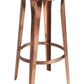 Rustic Copper Backless Bar Stool By Homeroots | Bar Stools | Modishstore - 4