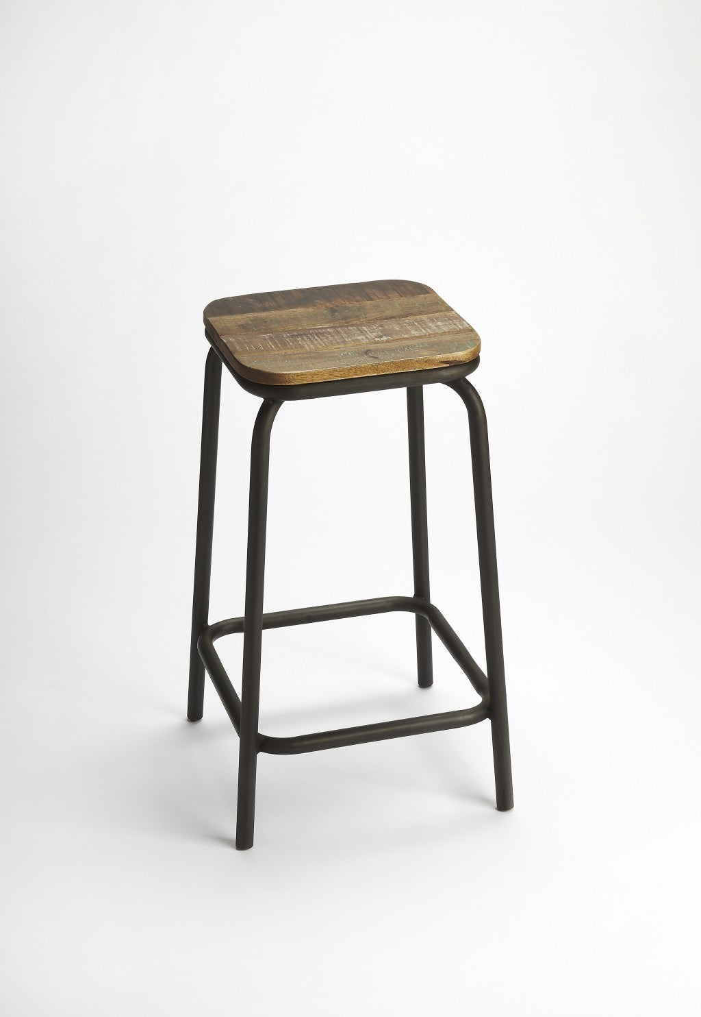 Industrial Chic Bar Stool By Homeroots | Bar Stools | Modishstore - 2