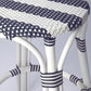Classic White And Navy Blue Rattan Counter Stool By Homeroots | Counter Stools | Modishstore - 5