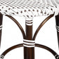 Brown And White Rattan Counter Stool By Homeroots | Counter Stools | Modishstore - 5