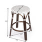 Brown And White Rattan Counter Stool By Homeroots | Counter Stools | Modishstore - 8