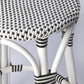 Classic White And Black Rattan Counter Stool By Homeroots | Counter Stools | Modishstore - 5